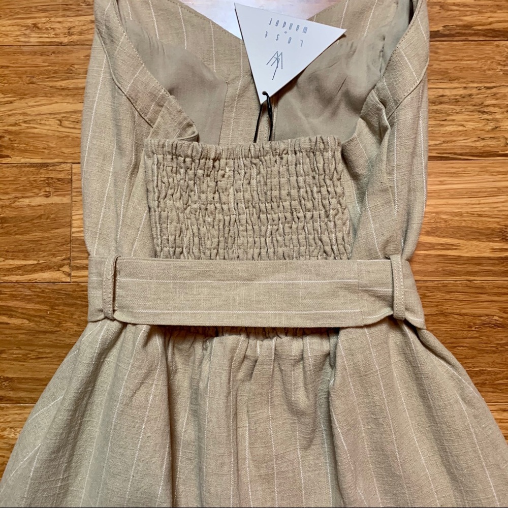 NWT Lost + Wander Sun Tan Halter Mini Dress - Picture 7 of 8